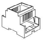Obudowy na szynę DIN modułowe serii CNMB wersja obudowy V