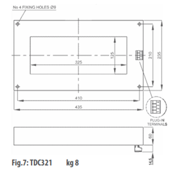 TDC321 Dimensions