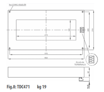 TDC471 Dimensions