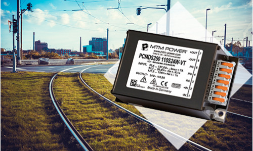 MTM Power® GmbH has developed the new DC/DC converter series PCMDS250 for universal applications in railway and vehicle technology.